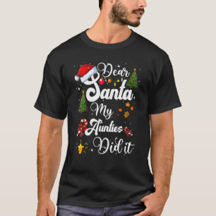 Camiseta Família Engraçada Caros Papais noeis Que Minhas Ti