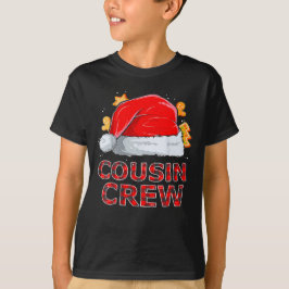 Camiseta Família Engraçada Da Praça de Natal Da Cousin Crew