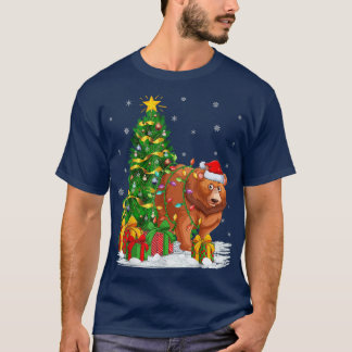 Camiseta Família Engraçada De Árvores Xmas Correspondendo P