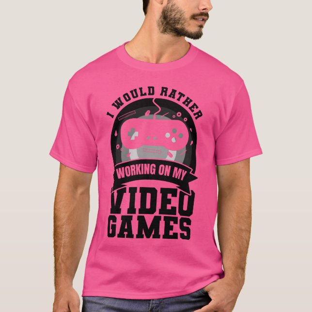 Camiseta Família engraçada de desenvolvedor de jogos (Frente)