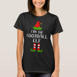 Camiseta Família Engraçada Eu sou o Elf Christm de Futebol
