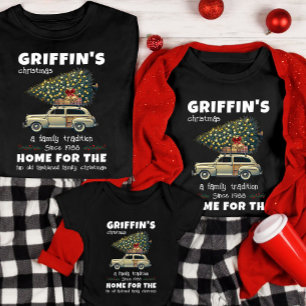 Camiseta Família Engraçada Festa Negra