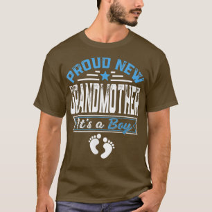 Camiseta Família Engraçada Nova Avó Orgulhosa É Uma Garota