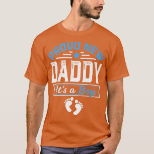 Camiseta Família Engraçada Novo Pai Orgulhoso É Um Menino G