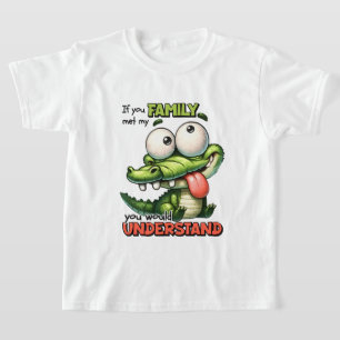 Camiseta Família Engraçado de Arte de Palavras