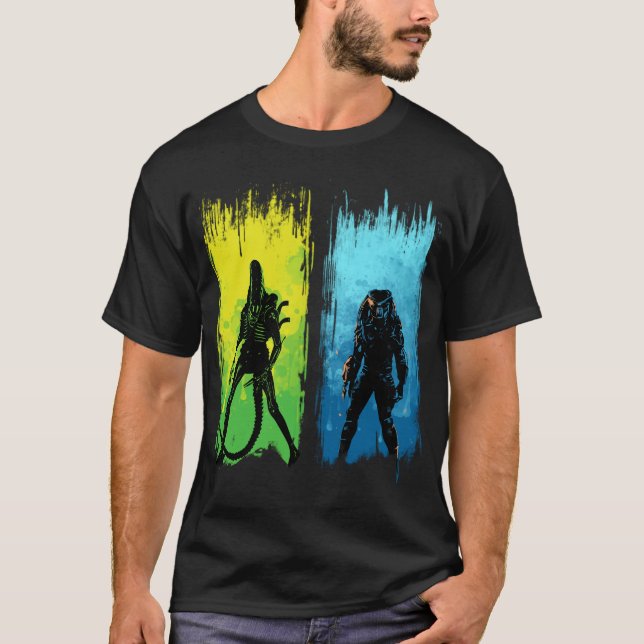 Camiseta família enomorph vs yautja (Frente)