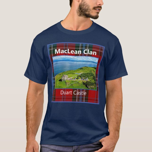 Camiseta Família Escocesa MacLean/MacLain Clan Duart Castle (Frente)