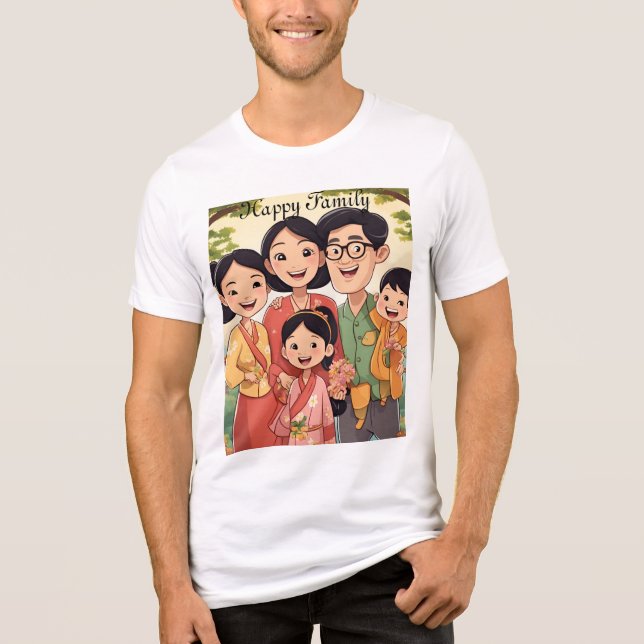 Camiseta Família feliz (Frente)