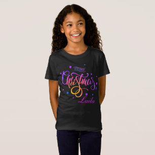 Camiseta Família Feliz Feliz Feliz de Natal