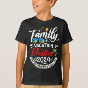 Camiseta Família Férias Destino Praia Férias de Verão Homen