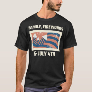 Camiseta Família, Fireworks e 4 de julho