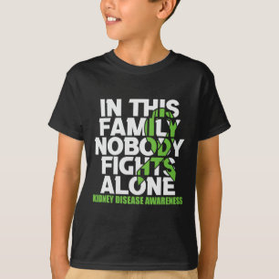Camiseta Família Fita de Sensibilização Doenças Ninguém Lut