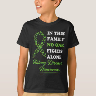 Camiseta Família Fita de Sensibilização Doenças Ninguém Lut