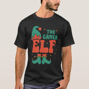 Camiseta Família Gamer Elf Correspondendo Pjs De Natal Engr