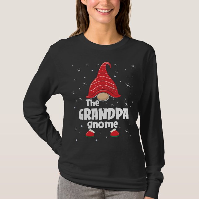 Camiseta Família Gnomo Coincidindo no Natal Engraçado Paja (Frente)