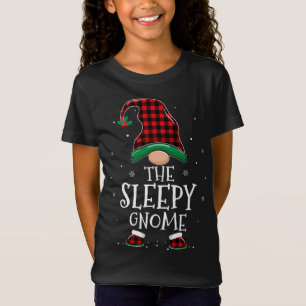 Camiseta Família Gnomo Sonolento Xmas Correspondente ao Cri