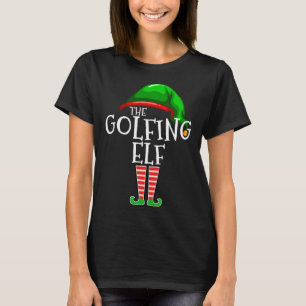 Camiseta Família Golfe Elf Correspondendo ao Natal Golf Da