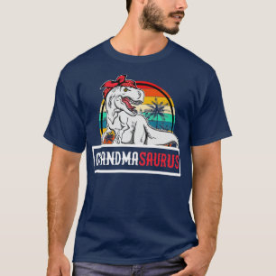 Camiseta Família Grandmasauro T Rex Dinossauro Vovó Surus