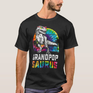 Camiseta Família Grandpopsaurus Rex Dinosaur Avô Surus