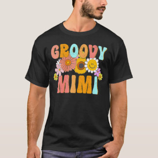 Camiseta Família Groovy Mimi Birthday Correspondendo Groovy