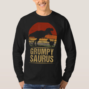 Camiseta Família Grumpysaurus Rex Dinossaur Rex Dino Pais