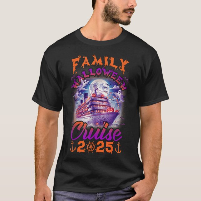Camiseta Família Halloween Cruise 2025 Matching Family (Frente)