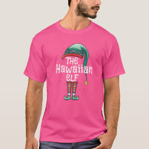 Camiseta Família Hawaiian Elf Matching Christmas Group P