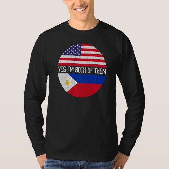 Camiseta Família Herita Metade Americana Semestre Filipino  (Frente)