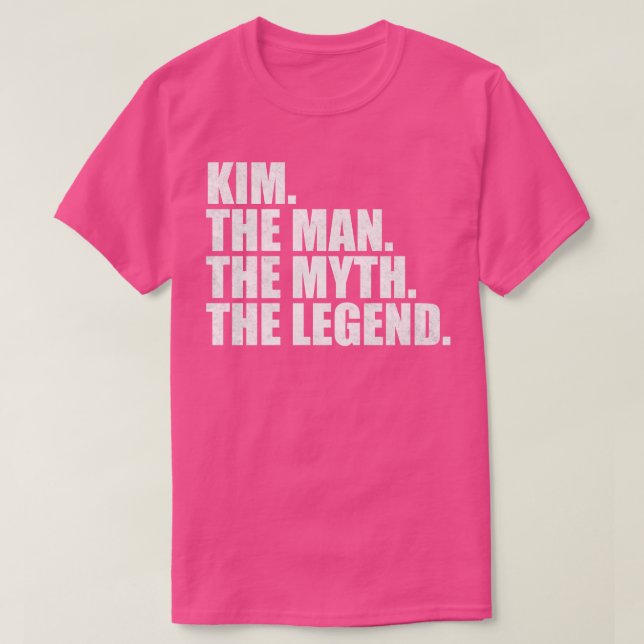 Camiseta Família Kim nome Kim sobrenome Kim Surname Kim F (Frente do Design)