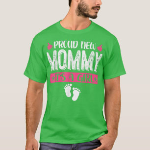 Camiseta Família legal Nova Mamãe Orgulhosa É uma Menina Se