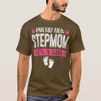 Camiseta Família legal Nova Stepmama Orgulhosa É uma Menina