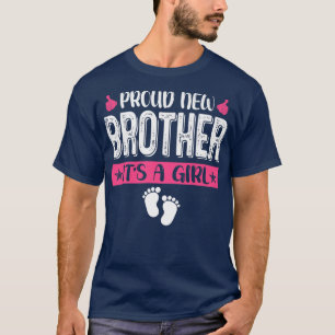 Camiseta Família legal Novo Irmão Orgulhoso É Uma Rapariga