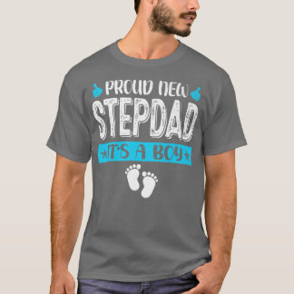 Camiseta Família legal Novo Stepdad Novo É Um Menino Sexo