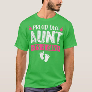 Camiseta Família legal, tia nova, é uma barriga de gênero f