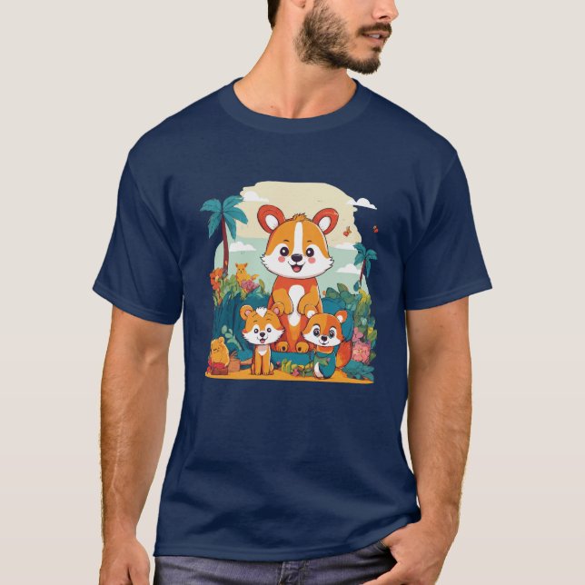 Camiseta Família Macacos Swing Selgle (Frente)