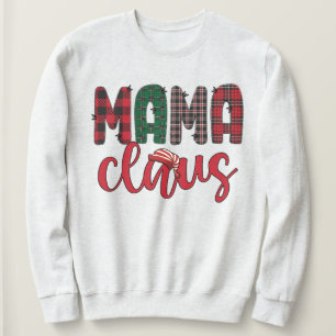 Camiseta Família Mama Claus Correspondendo às roupas de Nat