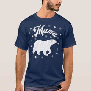 Camiseta Família Mama Ursa Natal Pajama Xmas Pajamas PJ