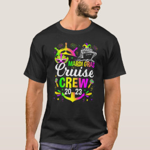 Camiseta Família Mardi Gras Cruise Crew 2023 Matching Group