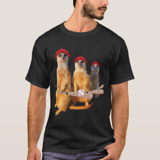 Camiseta Família Meerkat Gang com Boné de beisebol Cappy Fu