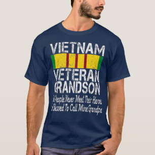 Camiseta Família Militar norte-americana Vietnam, neto vet