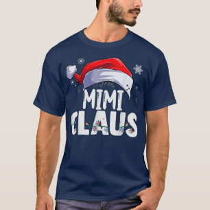 Camiseta Família Mimi Claus Xmas Correspondendo Vovó Engraç