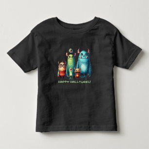 Camiseta Família Monstro - Feliz Dia das Bruxas!