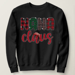 Camiseta Família Nana Claus Correspondendo às roupas de Nat
