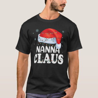 Camiseta Família Nanna Claus Xmas Correspondendo Engraçado