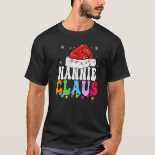 Camiseta Família Nannie Claus Xmas que Corresponde à Vovó C