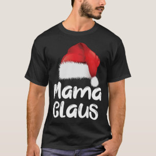 Camiseta Família Natal Mama Claus Matando Papai Noel Hat