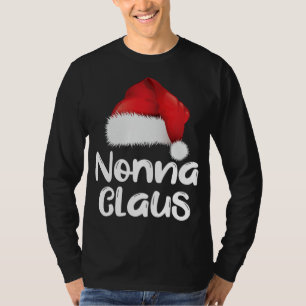 Camiseta Família Natal Nonna Claus Correspondendo Papai Noe