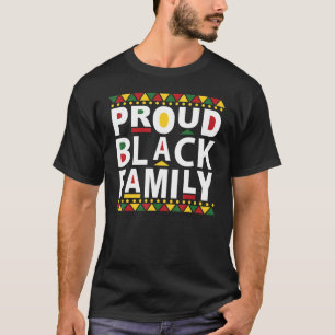 Camiseta Família Negra Orgulhosa Grupo de Reunião Sindical 