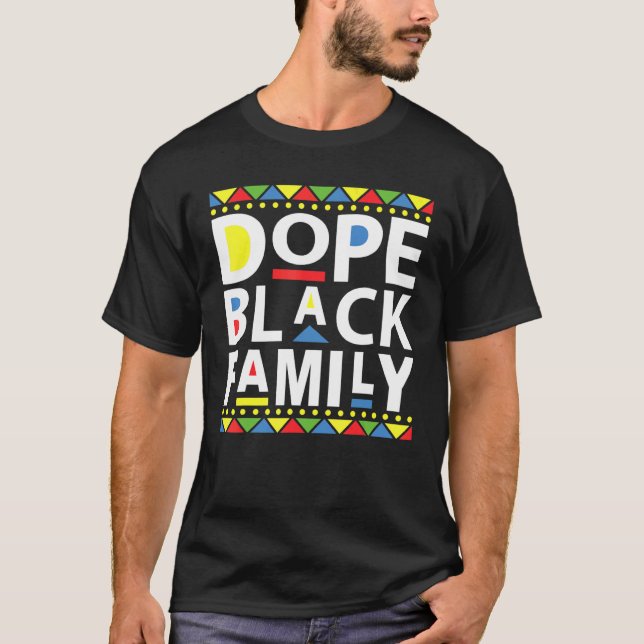 Camiseta Família Negra Reunindo-se ao G Africano-Americano  (Frente)