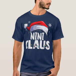 Camiseta Família Nini Claus Xmas Correspondendo Vovó Engraç